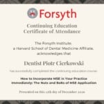 Forsyth Certificate